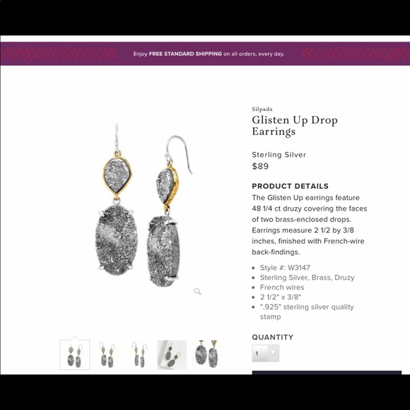 Silpada “Ode To Geode” bracelet and earring set - Picture 5 of 8